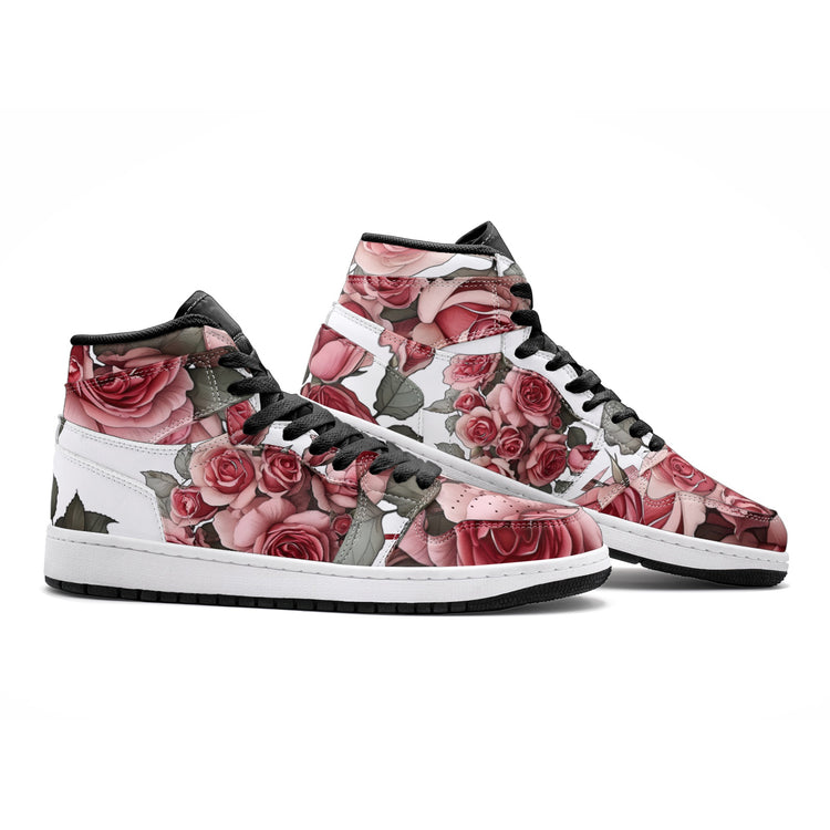 Pink Roses Bouquet M&W-Lovichy Colorful High Tops