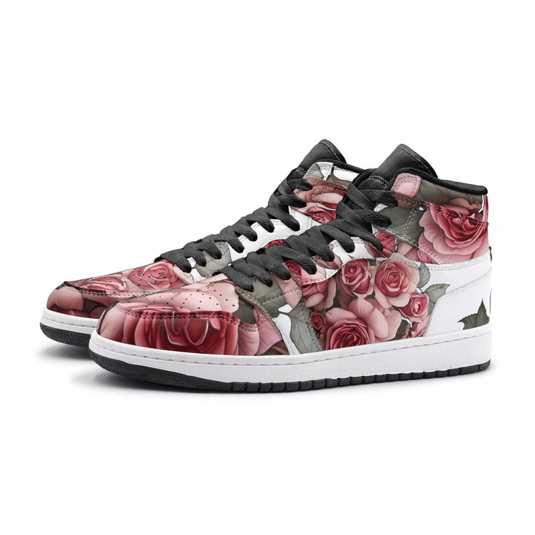 Pink Roses Bouquet M&W-Lovichy Colorful High Tops