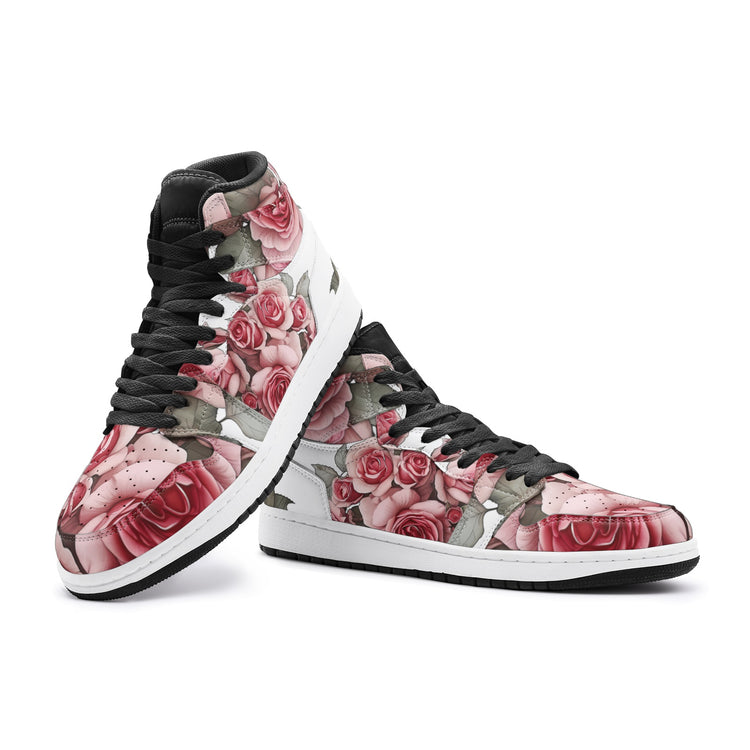 Pink Roses Bouquet M&W-Lovichy Colorful High Tops