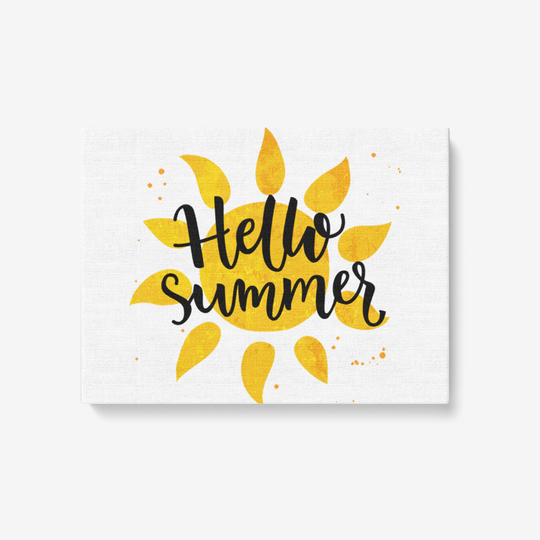 Hello Summer Sun – Lovichy Canvas Art Print