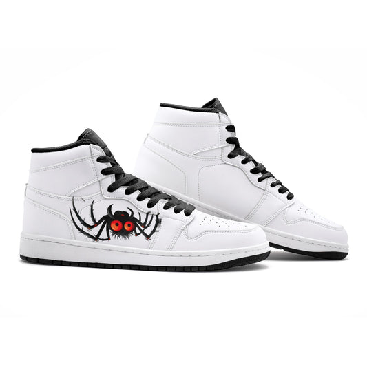 Cartoon Spider with Big Red Eyes M&W- Lovichy Colorful High Tops