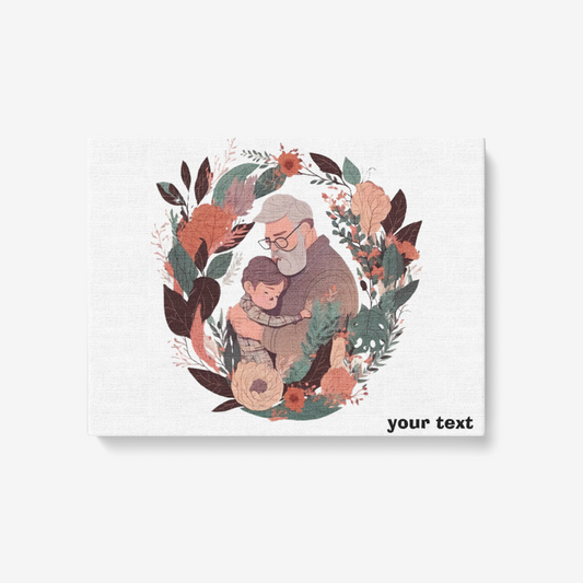 “A Grandfather’s Hug is Forever” – Lovichy Canvas Print